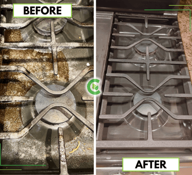 gas stove cleaning