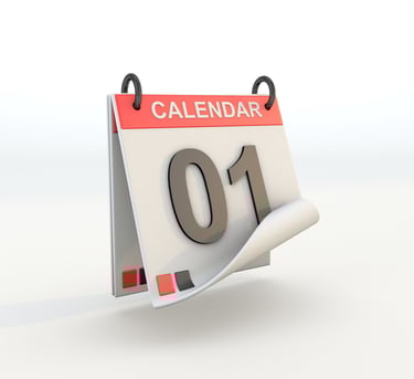 Calendar-on-white-background