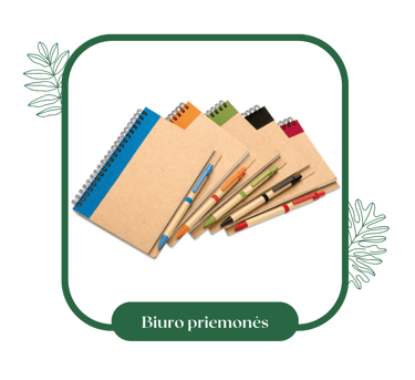 Ekologiškos biuro prekės: užrašų knygelės, rašikliai | ecogifts.lt