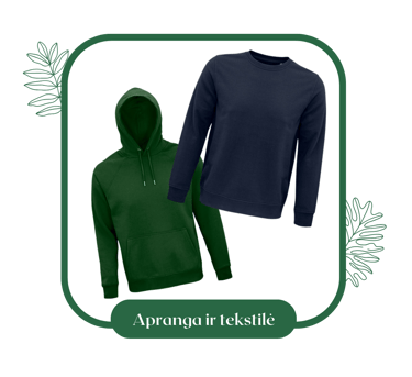 Ekologiški džemperiai, marškinėliai, aksesuarai su įmonės atributika | ecogifts.lt