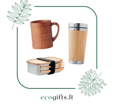Tvarios gertuvės, daugkartiniai puodeliai, termosai, įrankiai su įmonės atributika  | ecogifts.lt