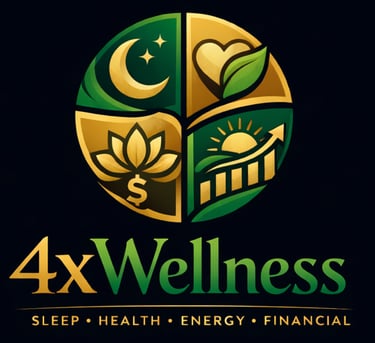 4xWellness… Sleep * Health * Energy * Financial