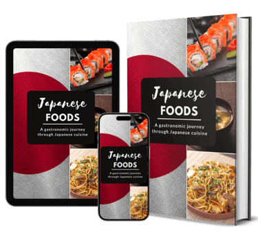 Cover of the eBook Japanese Foods - A gastronomic journey through Japanese cuisine