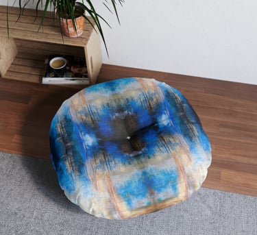 Tufted Round Floor Pillow