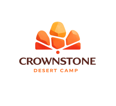 Crownstone Desert Camp logo - luxury eco desert camp offering authentic desert experience in Jordan
