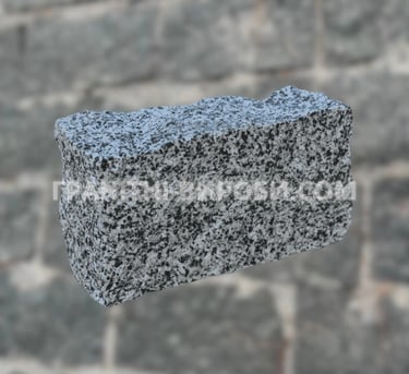 Колота гранітна бруківка покостівка 20*10*5