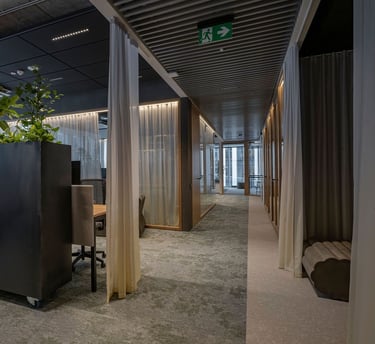 Ombre akustinės užuolaidos