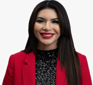 Professional psychologist smiling for a photo in formal wear