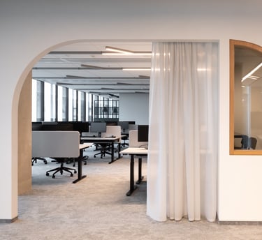 Pertvaros iš akustinių dieninių užuolaidų