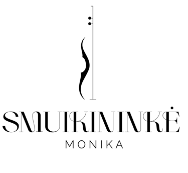 Smuikininkė Monika logotipas. Smuiko muzikos paslaugos.