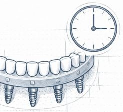 Carga imediata em implantes dentários com dentes fixos no mesmo dia