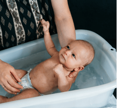 Großes babybaden ca. 1960 nach der Restaurierung