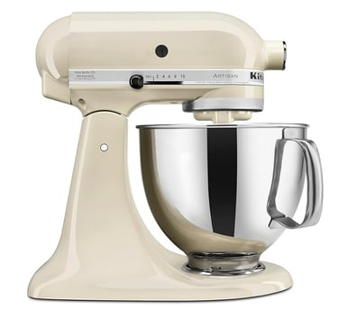 almond colored kitchen aid stand mixer