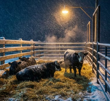 heifers bedded down at night - realwesternlife the cost to learn