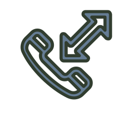 dibujo de teléfono para indicar el número de teléfono