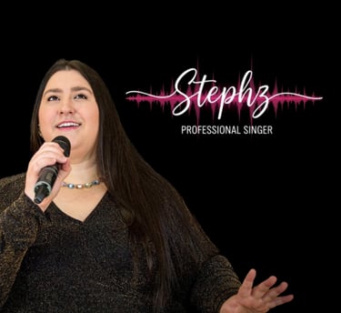 Stephz Professional Singer Promo Shot with Logo