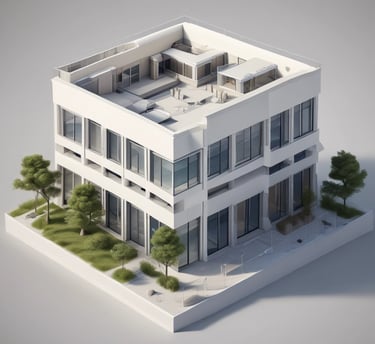 Student working on a beginner Revit project on a laptop in a cozy study space.