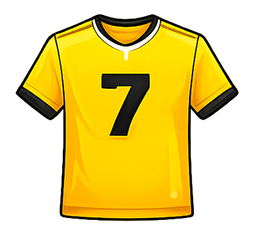 Football and sports jerseys spreadsheet category