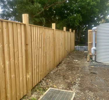 Timber fencing