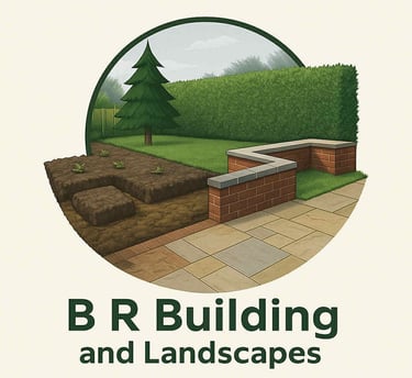 B R Building and landscapes logo