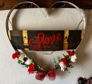 heart hoop wreath