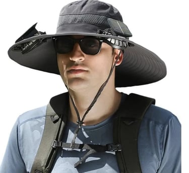 solar wide brim fan hat