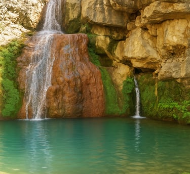Cascade et sources chaudes, moment de relaxation et de sérénité