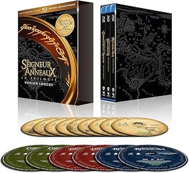 l'intégrale du seigneur des anneaux en dvd version longue
