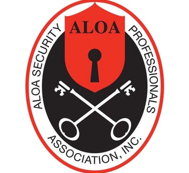Associated Locksmiths of America ALOA membership badge
