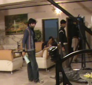 Naghman Saleem During Shoot Of Kafra With Father ,Writer ,Director Saleem Murad