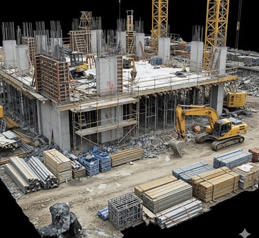 Modélisation 3D Bâtiment en chantier