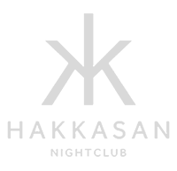 Hakkasan Nightclub Las Vegas logo, a world-renowned venue featured in Nocturnal Tours' exclusive Las Vegas club crawl package