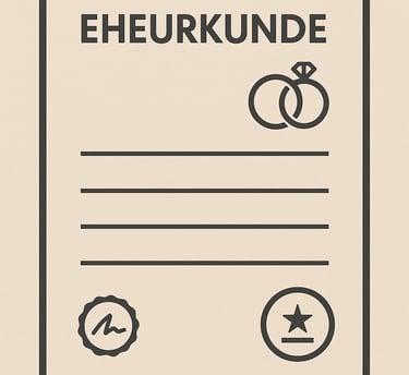 Certificado de matrimonio alemán, traducción jurada