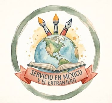 imagen de globo terraqueo que indica servicio en mexico y el extrajero