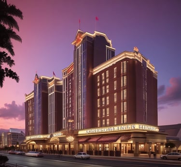 Ein großes Hotel mit integriertem Casino