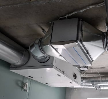 ftx-ventilation aggregat med filterbox i västerås