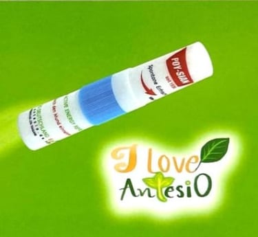 Der Stick in Nahaufnahme neben dem Logo von Antesio Deutschland