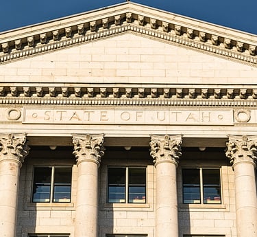 The Utah State Capital building.