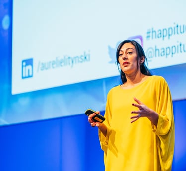 Aurelie Litynski talks about happiness at work and positive psychology