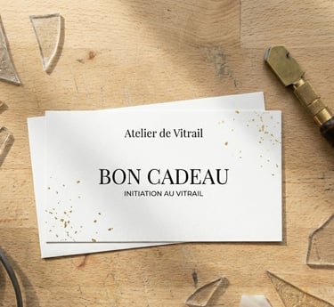 Carte cadeau pour un atelier d'initiation au vitrail à Paris