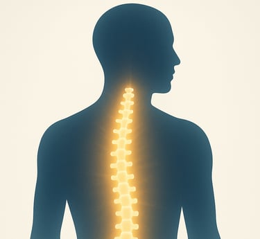 Representação da trajetória da Sekitsui Terapias Manuais e sua evolução no cuidado com a coluna