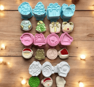 modelador de docinhos em formatos natalinos