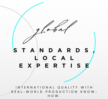International fashion design standards with local production expertise.