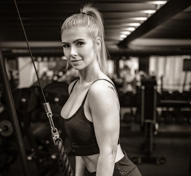 Personal Trainerin Bettina Neumann in Fitnessstudio