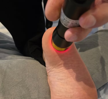 low level laser therapy on heel pain relief