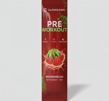 glowgains preworkout sachets watermelon