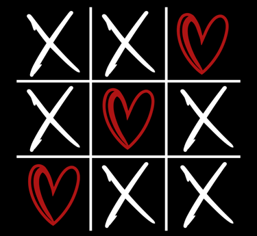 a ticquet with a heart on it