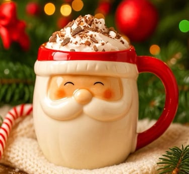 caneca de papai noel