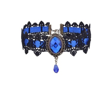 Gothic Lace Choker Vampire Necklace for Women