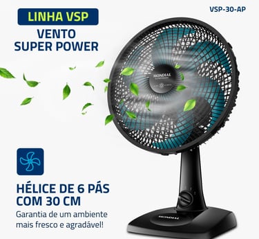 Ventilador de Mesa Mondial